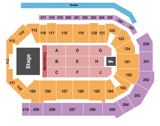 Enmarket Arena Andrea Bocelli Seating Chart